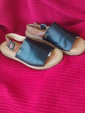 Born Fremont Leather Slingback Sandals